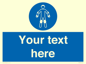 Custom protective roller sport equipment must be worn